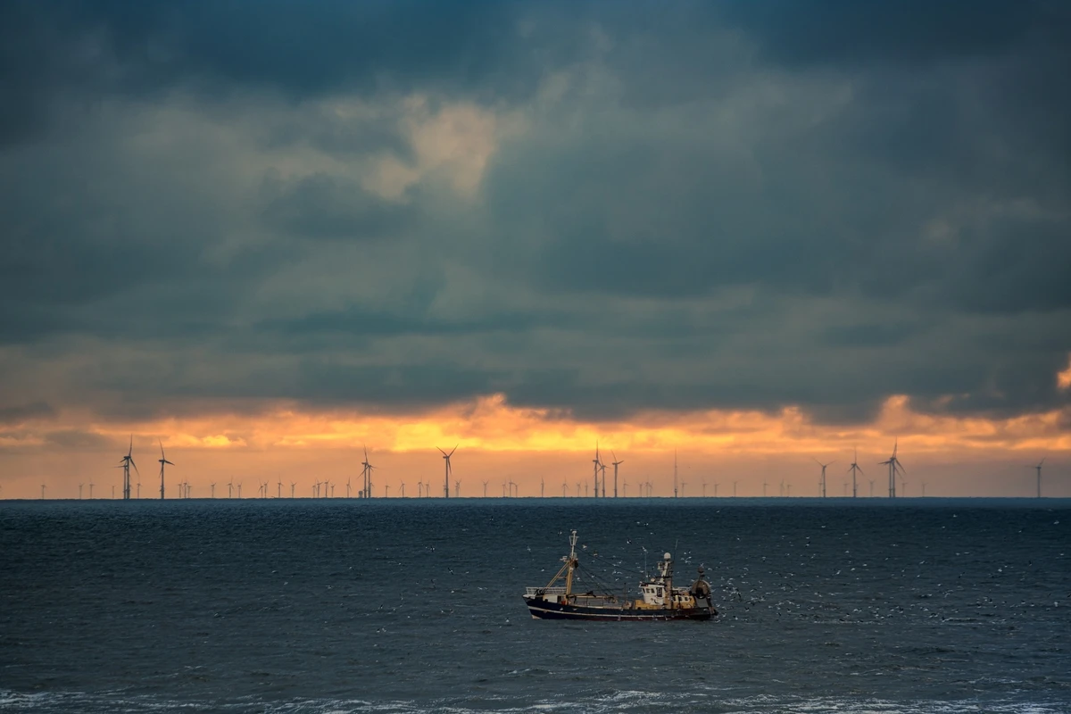 Região no Mar do Norte, na Europa por Shutterstock