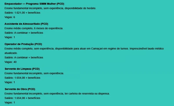 Veja vagas por Reprodução