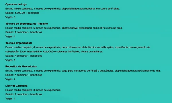 Veja vagas por Reprodução