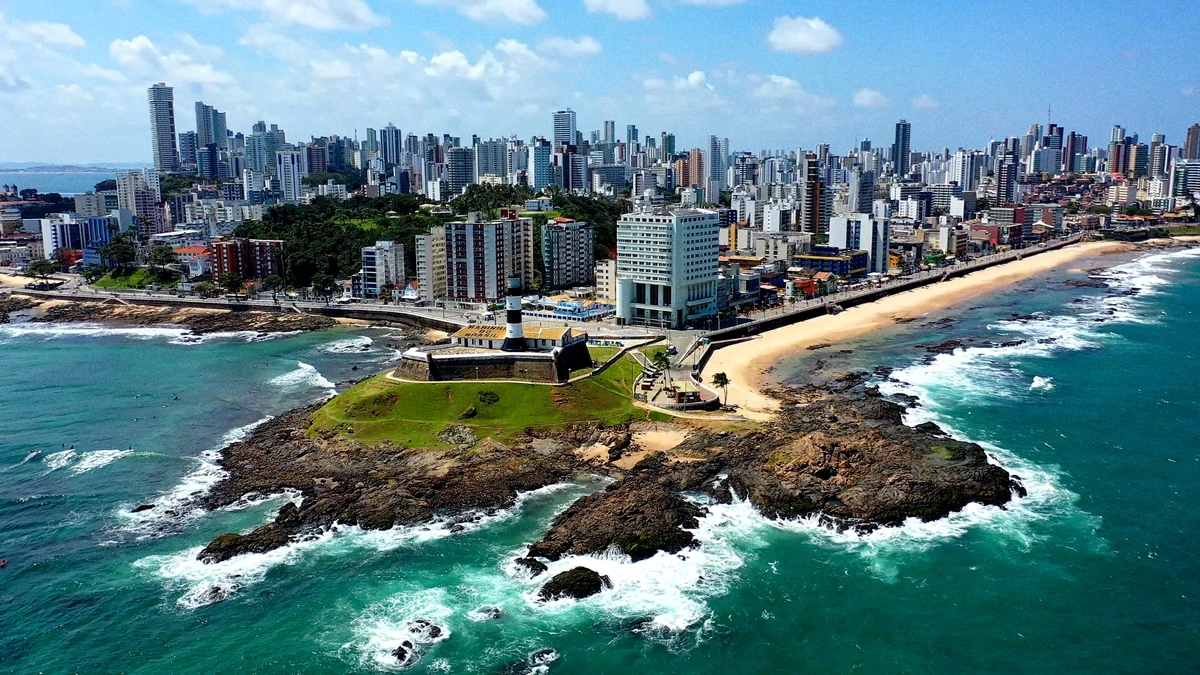 Vista áerea da cidade de Salvador