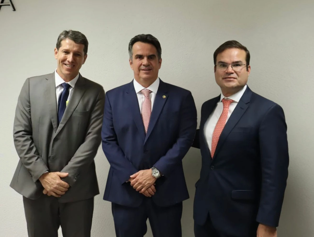 Zé Cocá, senador Ciro Nogueira, que preside o PP nacionalmente, e Cacá Leão