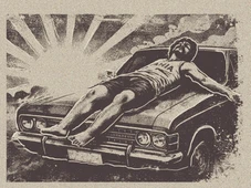 Imagem - O dia em 
que um folião dormiu no capô do carro e 
virou cena de Carnaval