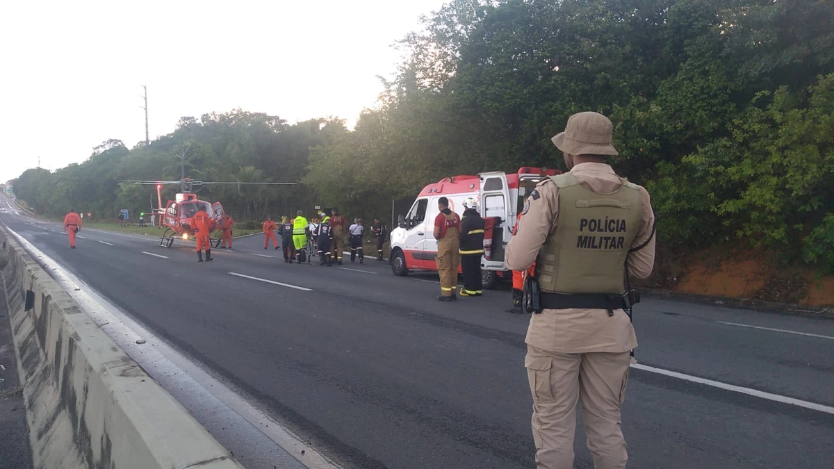 Acidente foi registrado em Simões Filho