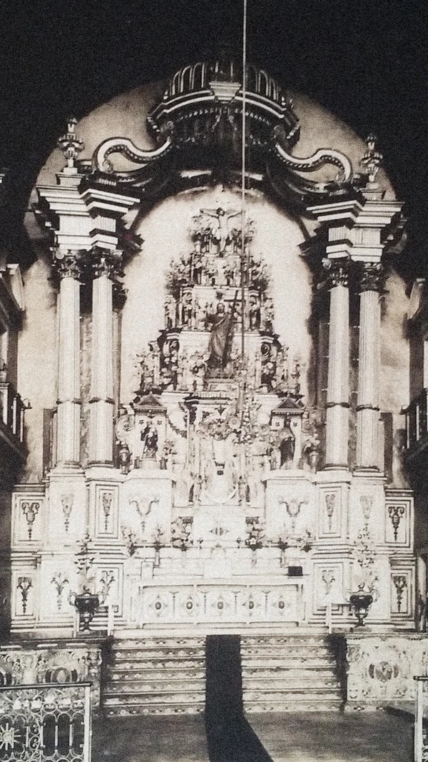 Altar da capela mor da Igreja da Sé por Reprodução/A Sé Primacial do Brasil (1928)