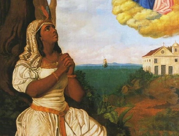 Catharina Paraguaçu na obra Sonho de Catarina Paraguaçu, de Manoel Lopes Rodrigues