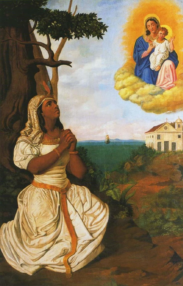 Catharina Paraguçu teria tido um sonho em que viu Nossa Senhora por Reprodução