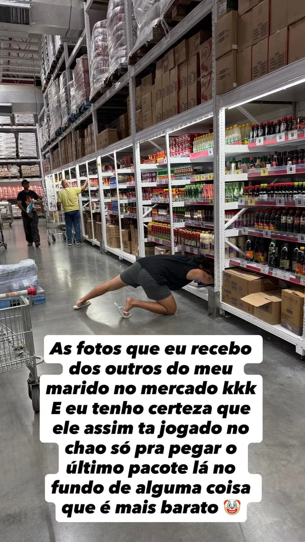 Eliezer no supermercado por Reprodução/Instagram