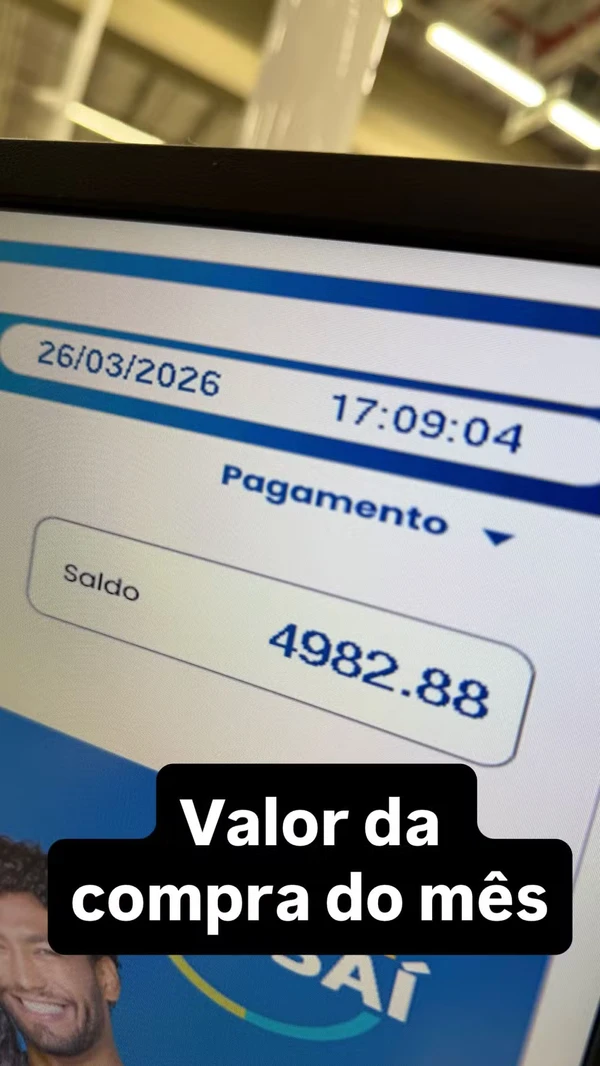 Eliezer no supermercado por Reprodução/Instagram