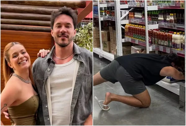 Eliezer no supermercado por Reprodução/Instagram