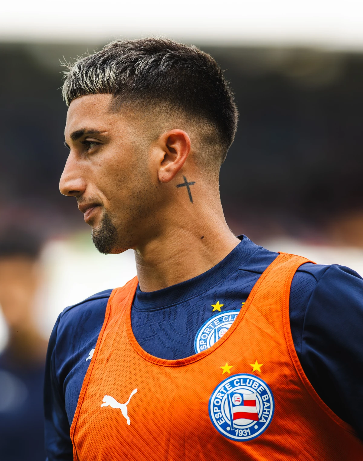 Kike Olivera em ação pelo Bahia por Letícia Martins/ECB 