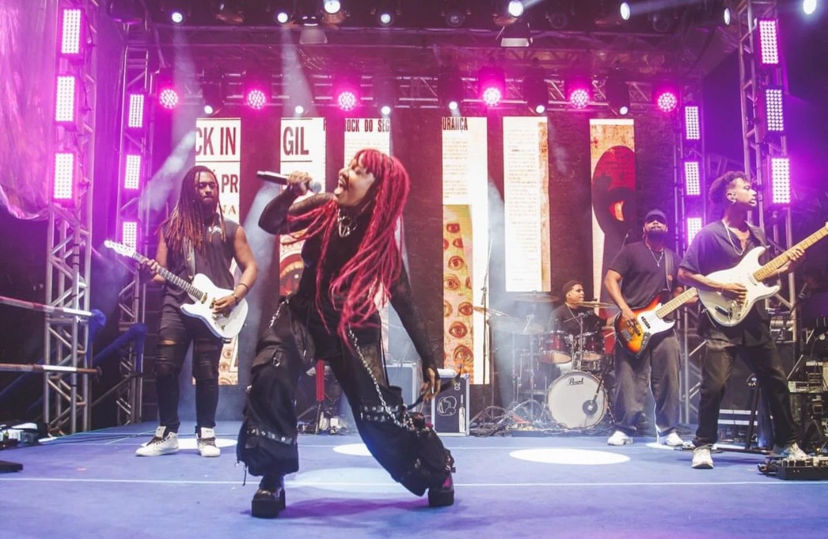 Larissa Luz apresentou o show Rock in Gil