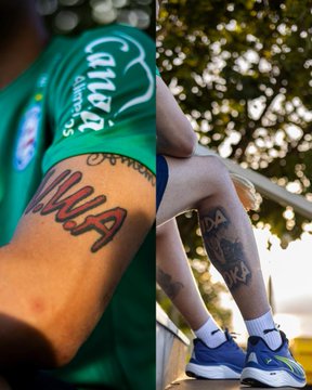 Léo Vieira com a camisa do Bahia por Divulgação/ECB