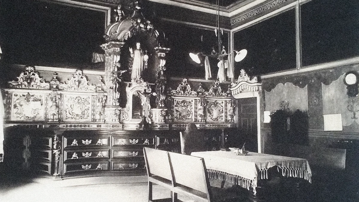 Parte interna da Igreja da Sé por Reprodução/A Sé Primacial do Brasil (1928)