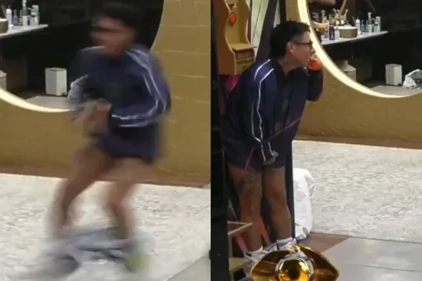 Participante atende Big Fone pelado