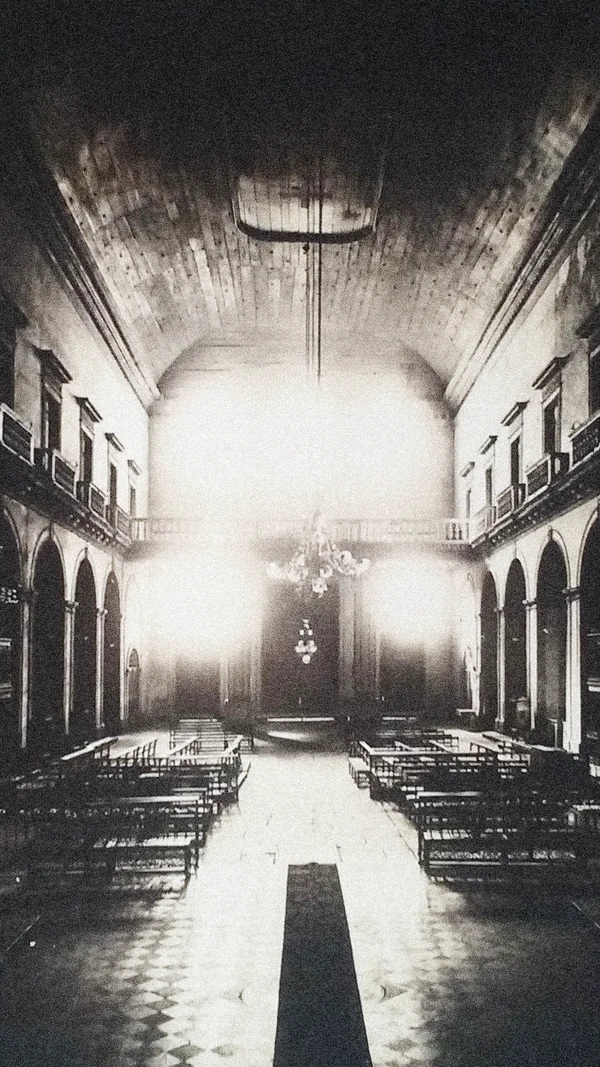 Vista da nave central da Igreja da Sé por Reprodução/A Sé Primacial do Brasil (1928)