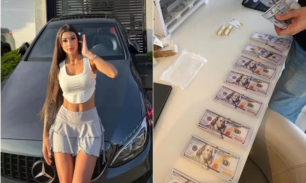 Polícia achou dinheiro cenográfico na casa da influenciadora Bia Miranda por Reprodução