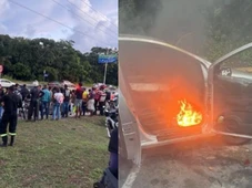 Imagem - Motociclita de app morre na Avenida Paralela e carro envolvido em acidente é incendiado