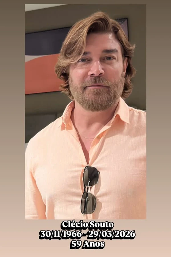 Ator e dublador Clecio Souto por Reprodução/Redes Sociais 