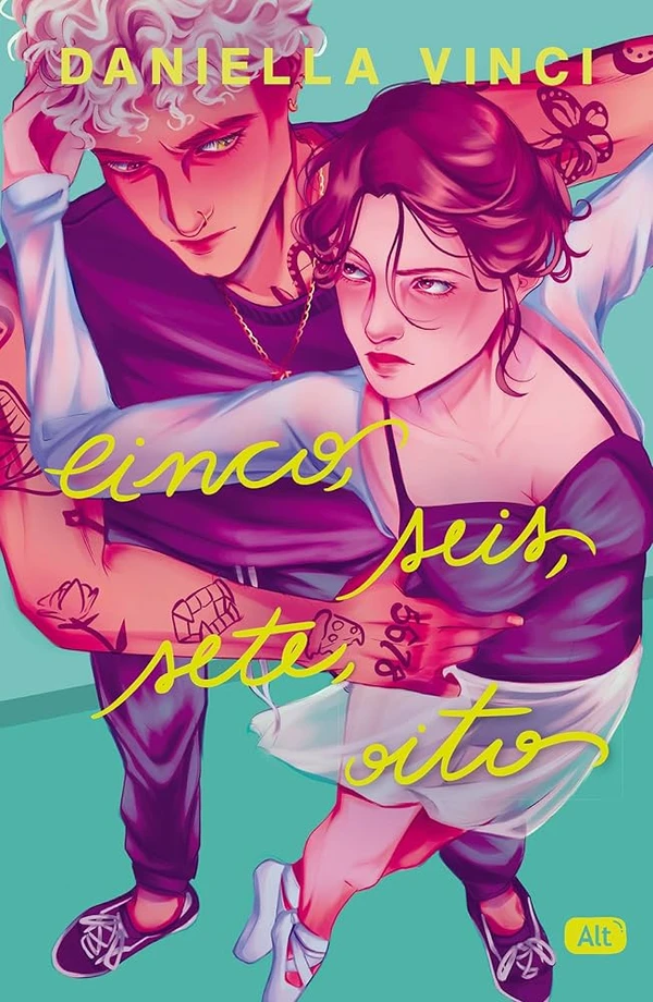 Cinco, seis, sete, oito, de Daniella Vinci (Alt). O livro vencedor do concurso “Livros do Futuro”, promovido pelo TikTok Brasil. Um romance envolvente entre rivais ambientado no universo da dança, que une balé clássico e hip-hop. Lançamento em 20 de abril. por Reprodução