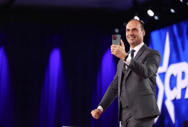 Eduardo Bolsonaro na Conferência de Ação Política Conservadora (CPAC)
