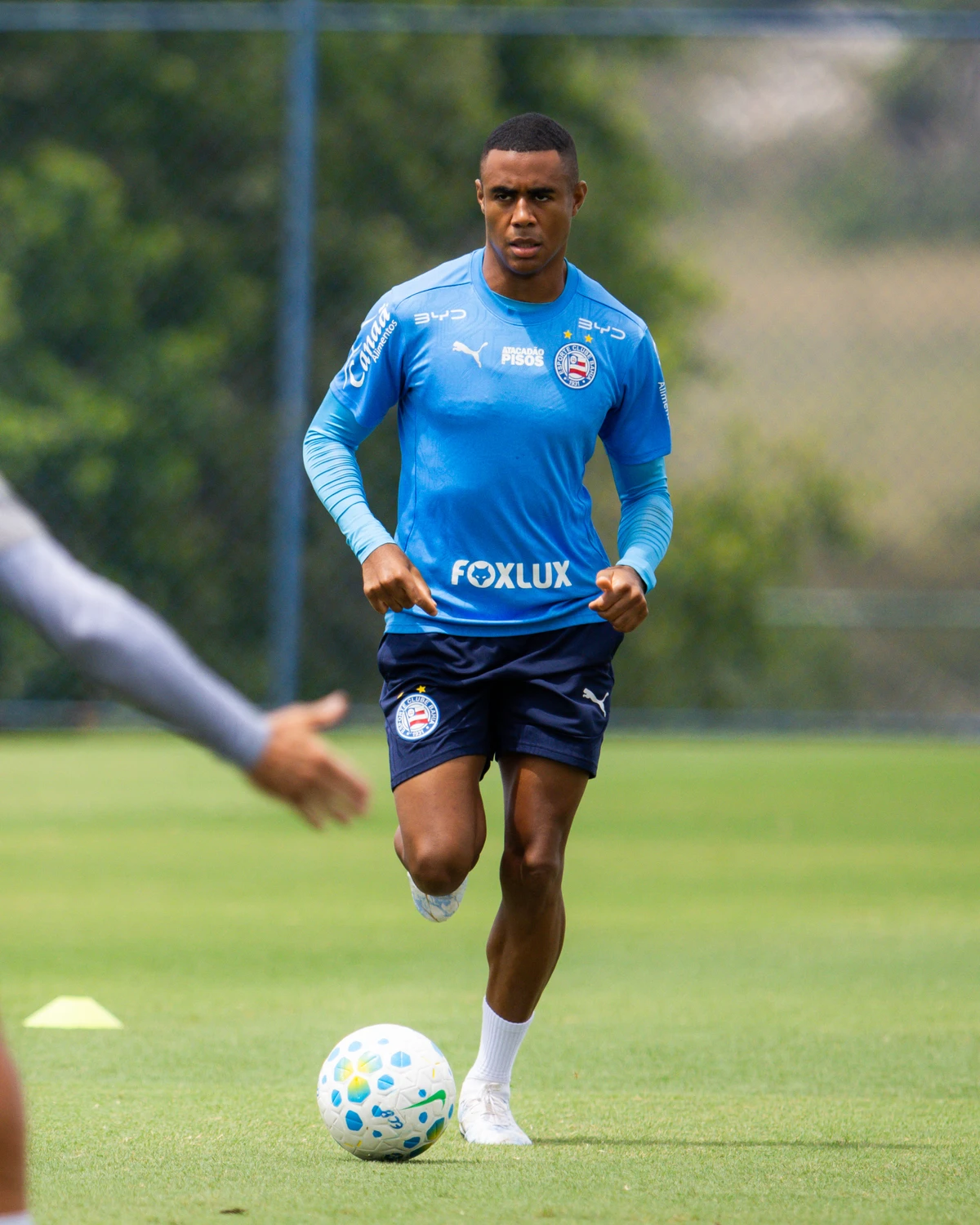 Elenco do Bahia treinando em preparação para encarar o Atlhetico-PR por Letícia Martins/ECB