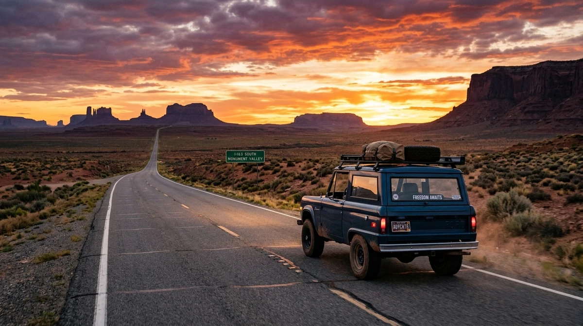 O date perfeito para Áries: estrada aberta para viagem por Imagem gerada por IA