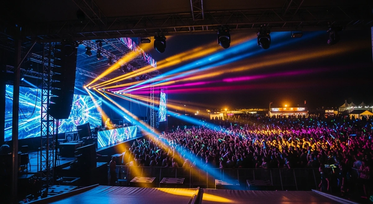 O date perfeito para Áries: festival ou show ao ar livre por Imagem gerada por IA