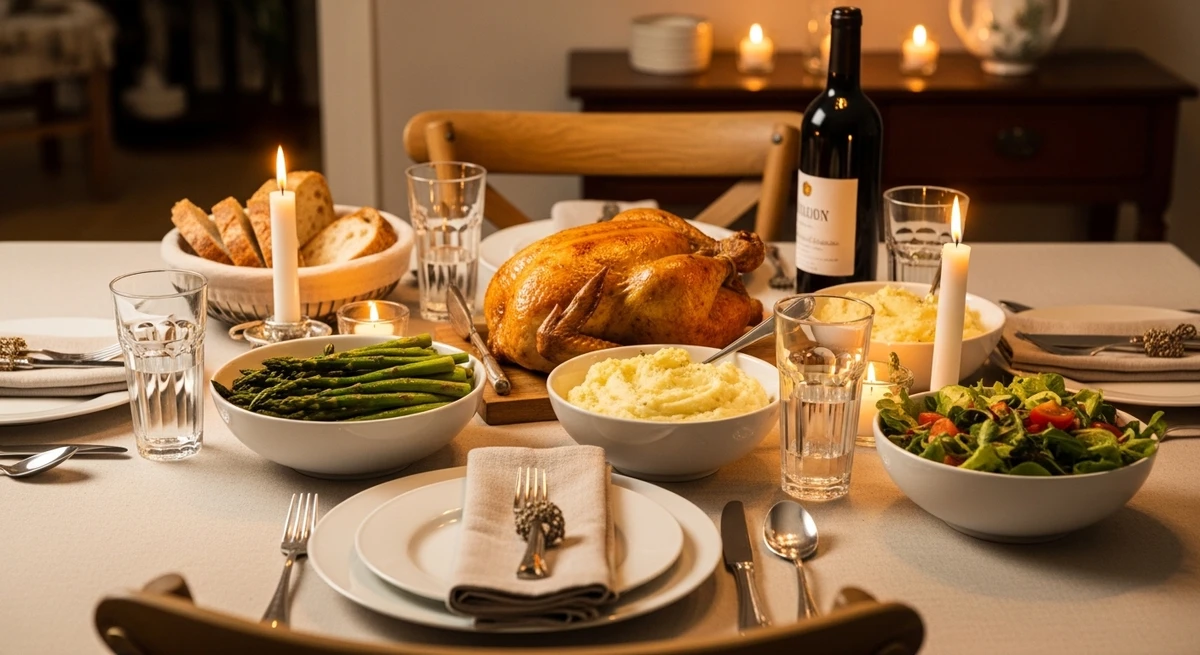 O date perfeito para Câncer: jantar caseiro preparado como experiência especial por Imagem gerada por IA