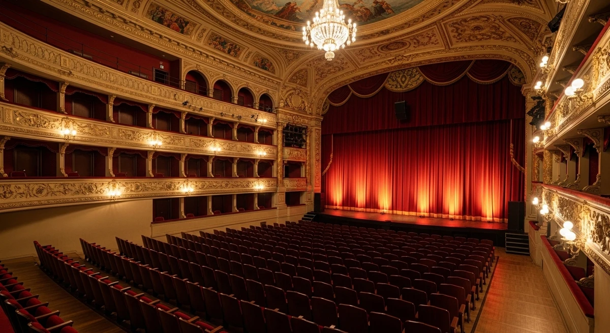 O date perfeito para Leão: date em teatro ou ópera por Imagem gerada por IA