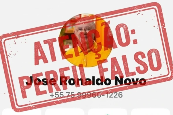 Perfil falso do prefeito José Ronaldo é criado no WhatsApp para aplicar golpes
