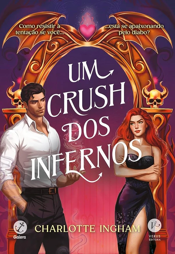 Um crush dos infernos, de Charlotte Ingham (Verus). Aos vinte e um anos, Willow White deveria estar cuidando da própria vida em vez de morrer num acidente estúpido. Ela só não esperava que, para conseguir voltar, precisará passar pela maior provação de todas: não se apaixonar por Sathanas. Lançamento em 6 de abril. por Reprodução