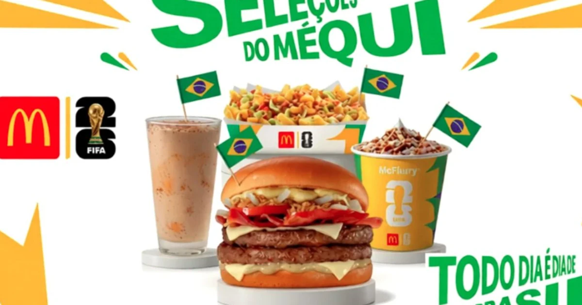 Imagem - McDonald’s anuncia combos inéditos da Copa 2026 e destaca o Brasil no cardápio