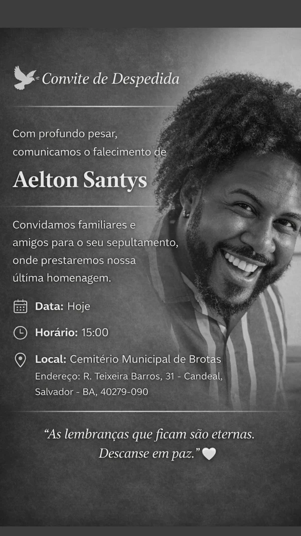 Aelton Santys por Reprodução/ Redes sociais