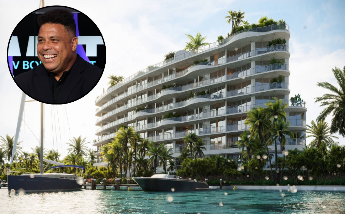Nova cobertura de Ronaldo Fenômeno fica no Onda Residences, em Miami por Onda Residences/Reprodução/Facebook