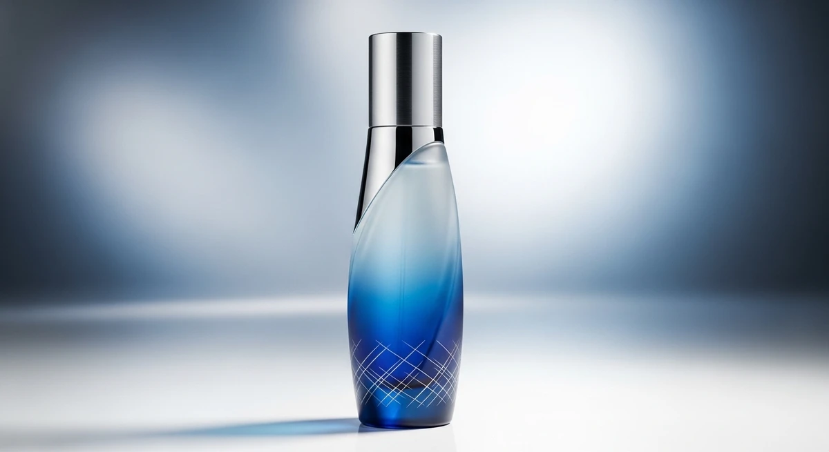 Perfume para Aquário: moderno e diferente, com notas de ozônio, lavanda e acordes metálicos por Imagem criada com IA
