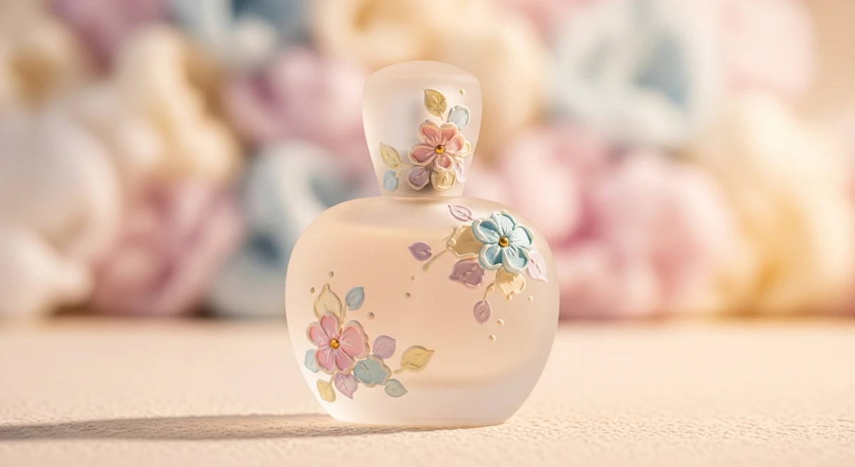 Perfume para Câncer: delicado e acolhedor, com notas de flor branca, leite e baunilha suave por Imagem criada com IA