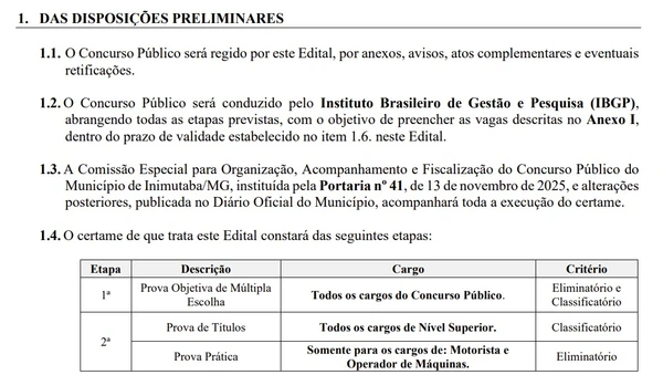 Prefeitura abre concurso com 141 vagas imediatas e salários de até R$ 14,6 mil em diversas áreas por Edital 