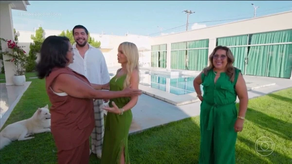 Nattan mostra casa no Ceará durante visita de Eliana por Reprodução