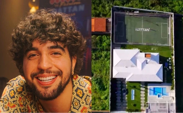 Nattan mostra casa no Ceará durante visita de Eliana no programa de domingo