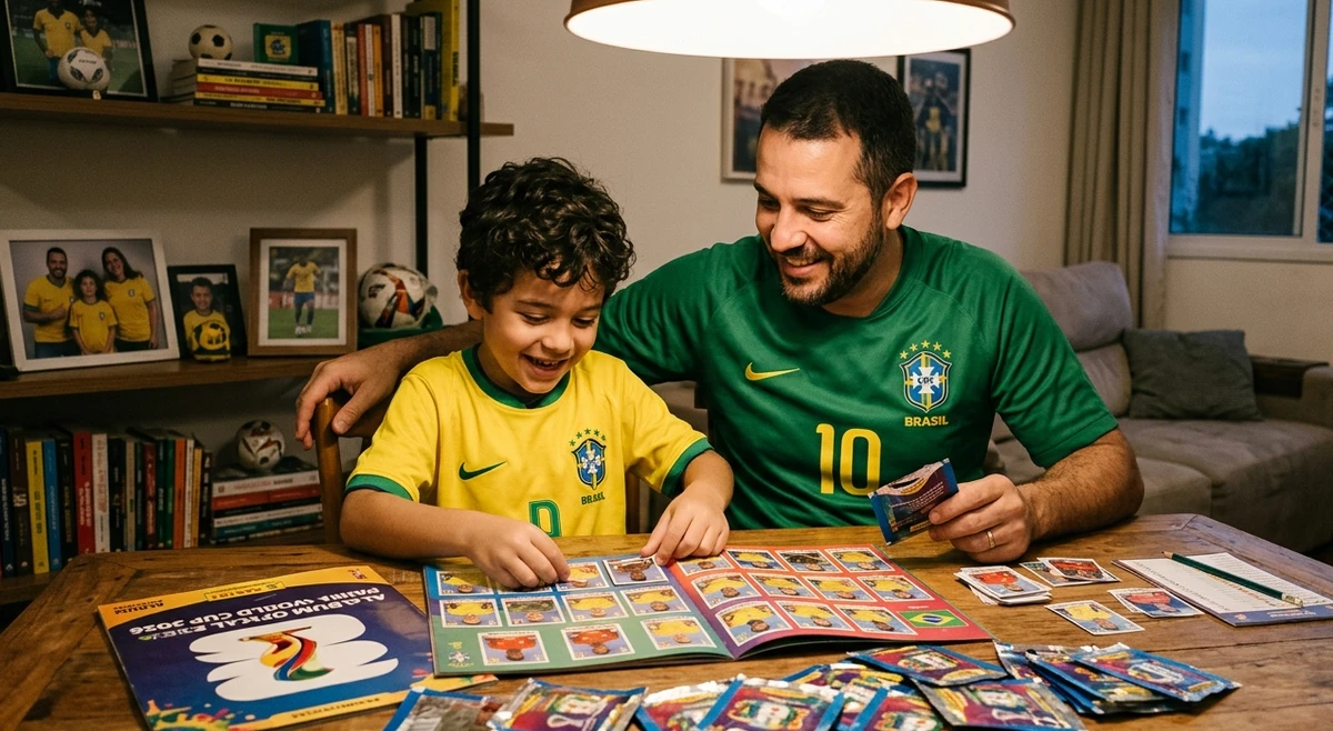 Album de figurinhas da copa do mundo de 2026