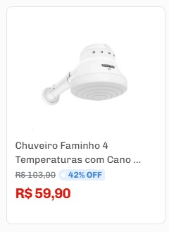Confira algumas ofertas no site por Reprodução