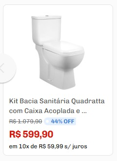 Confira algumas ofertas no site por Reprodução