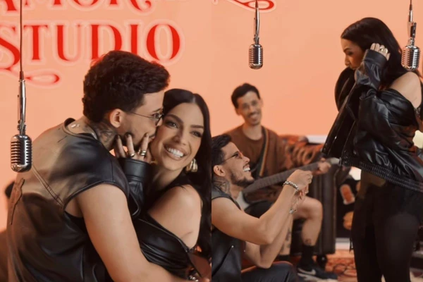 Felipe Amorim e Duda Kropf ficaram noivos em 26 de março