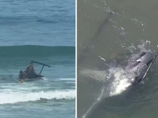 Imagem - Helicóptero faz pouso forçado no mar em praia do Rio de Janeiro; veja