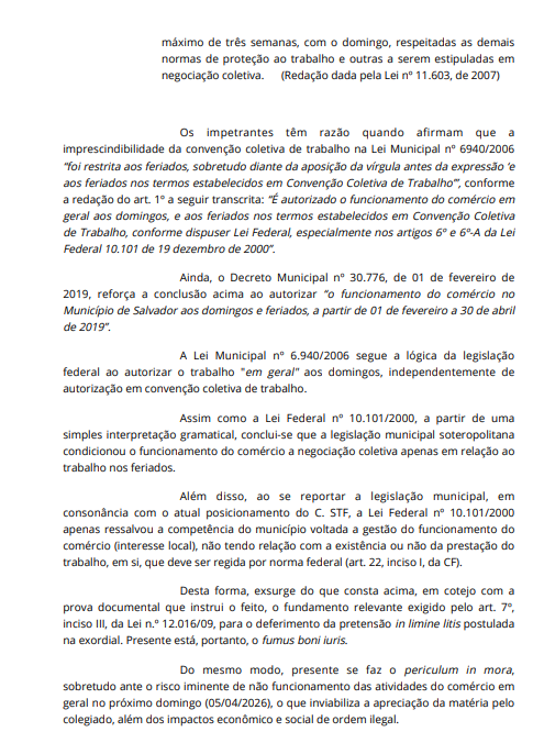 Nova decisão judicial autoriza abertura do comércio no domingo de Páscoa por Reprodução