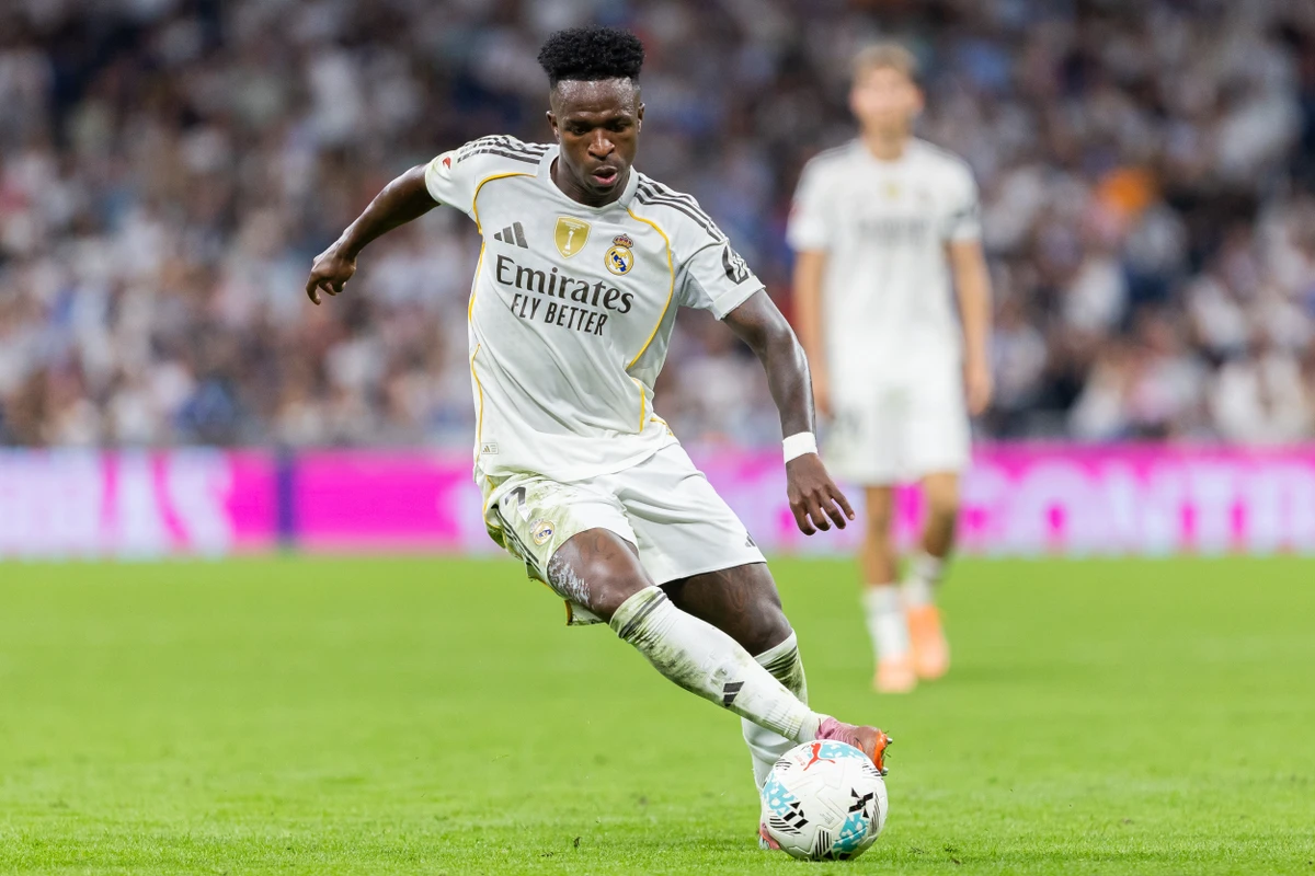 Vini Jr em ação pelo Real Madrid por Shutterstock