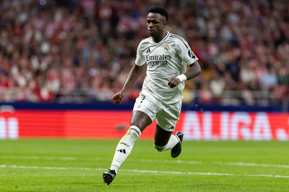 Vini Jr em ação pelo Real Madrid por Shutterstock