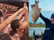 Imagem - Político é chamado de mentiroso após distribuição de peixes terminar em confusão e protestos