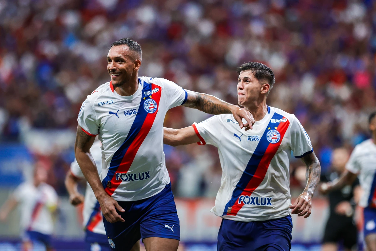 David Duarte marcou o gol do Bahia contra o Palmeiras, mas saiu na bronca contra a arbitragem