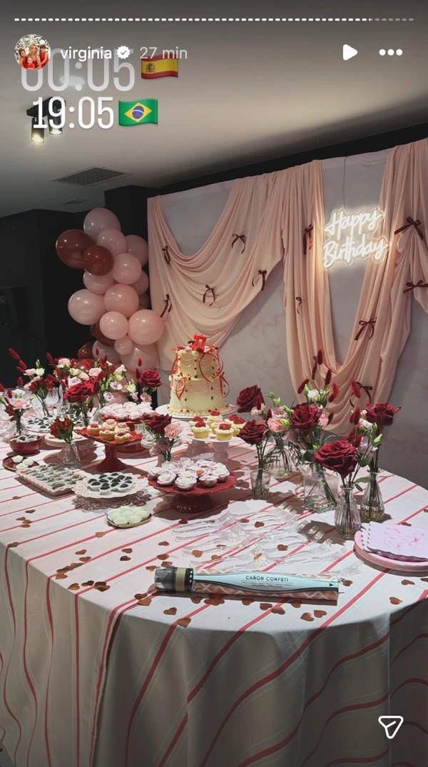 Virginia Fonseca chega aos 27 anos com festa surpresa na mansão do namorado por Reprodução/Redes Sociais 